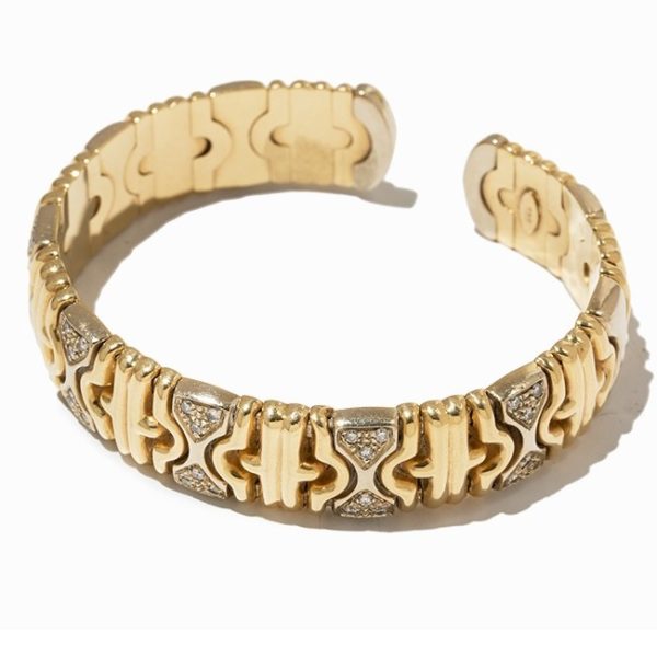 14 Karat Gold-Armreif mit 30 Brillanten