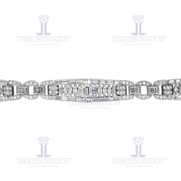 Platinarmband mit  Diamanten