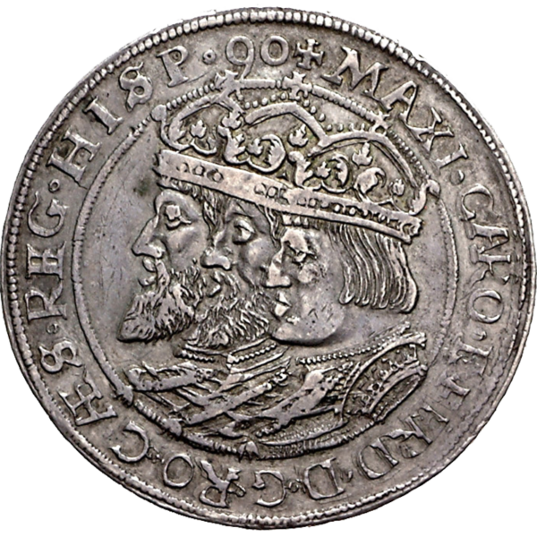 Rudolf II. 3 facher Dreikaisertaler Silber