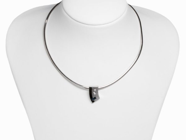4-tlg. Saphir & Diamant Parure, 14K Weißgold Collier