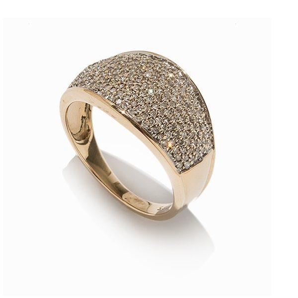 Pave Ring mit Diamanten
