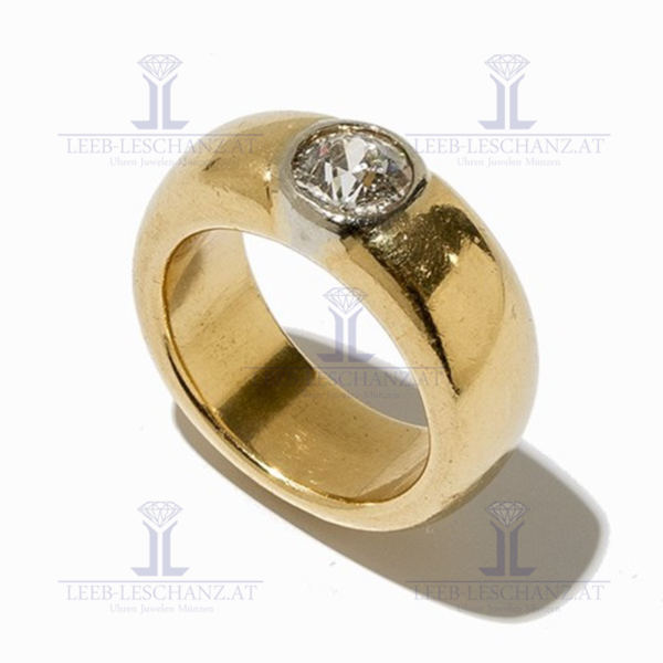 Gypsy Ring mit Solitär Diamant