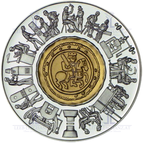 Österreich 1000,- ATS Schilling, 1994, 800 Jahre Münze Wien – Bild 2