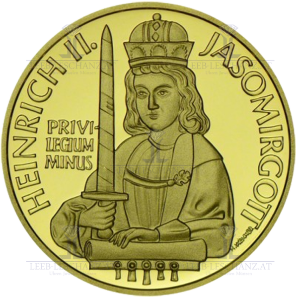 Österreich 500 Schilling, 1996, Heinrich II. Jasomirgott