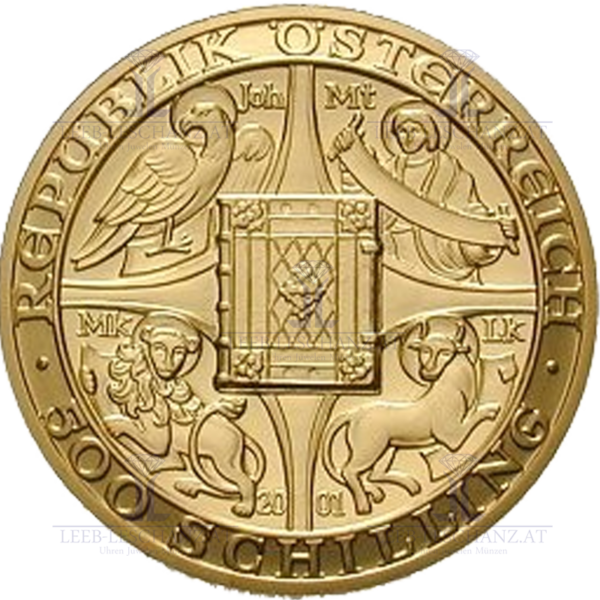 Österreich 500 Schilling, 2001, "Die Biebel"