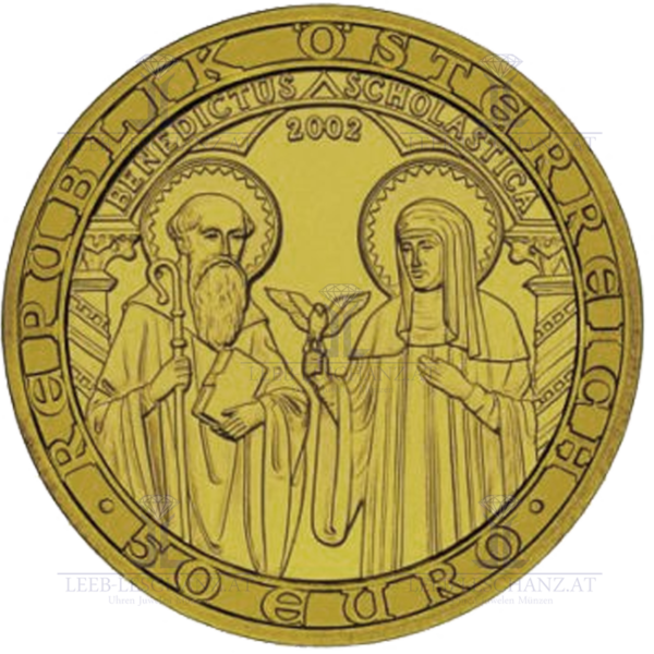 Österreich 50 Euro Gold, 2002, „Orden und die Welt“