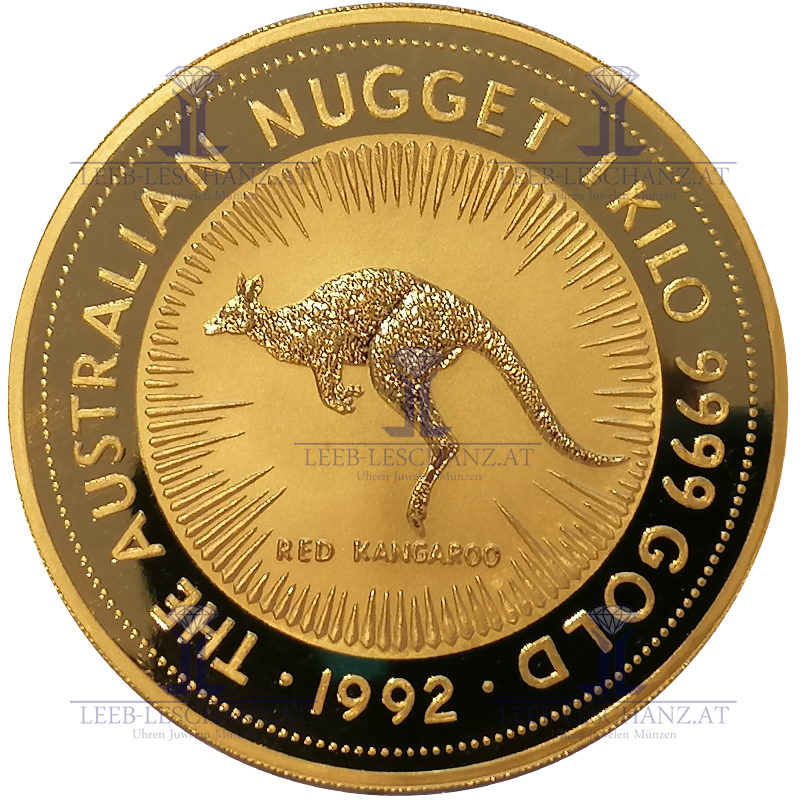 Australian Nugget 1992 1Kilo Goldmünze