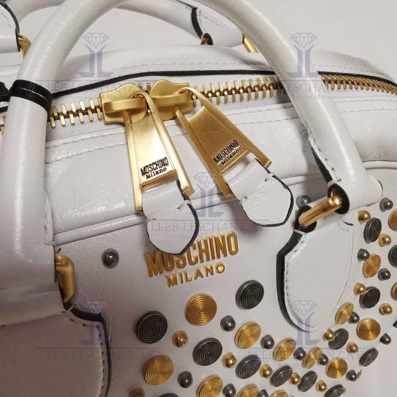 Moschino Couture White Leather Bag – Bild 7
