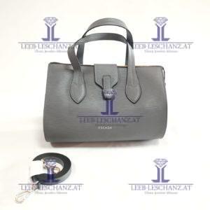 ESCADA Shoulder Bag Gray EPI