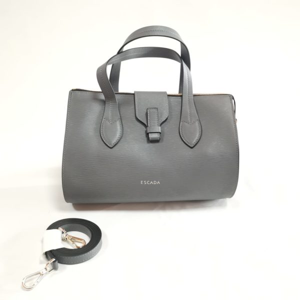 ESCADA Shoulder Bag Gray EPI