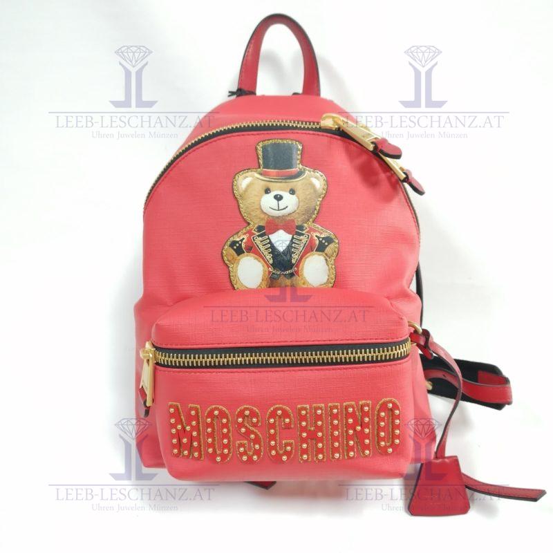 Moschino Couture Teddy Backpack red