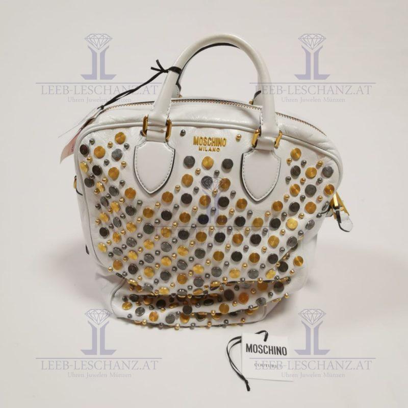 Moschino Couture White Leather Bag