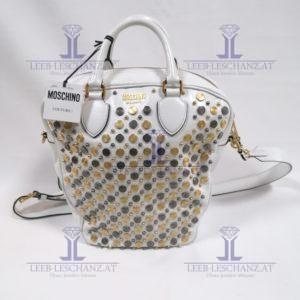 Moschino Couture White Leather Bag