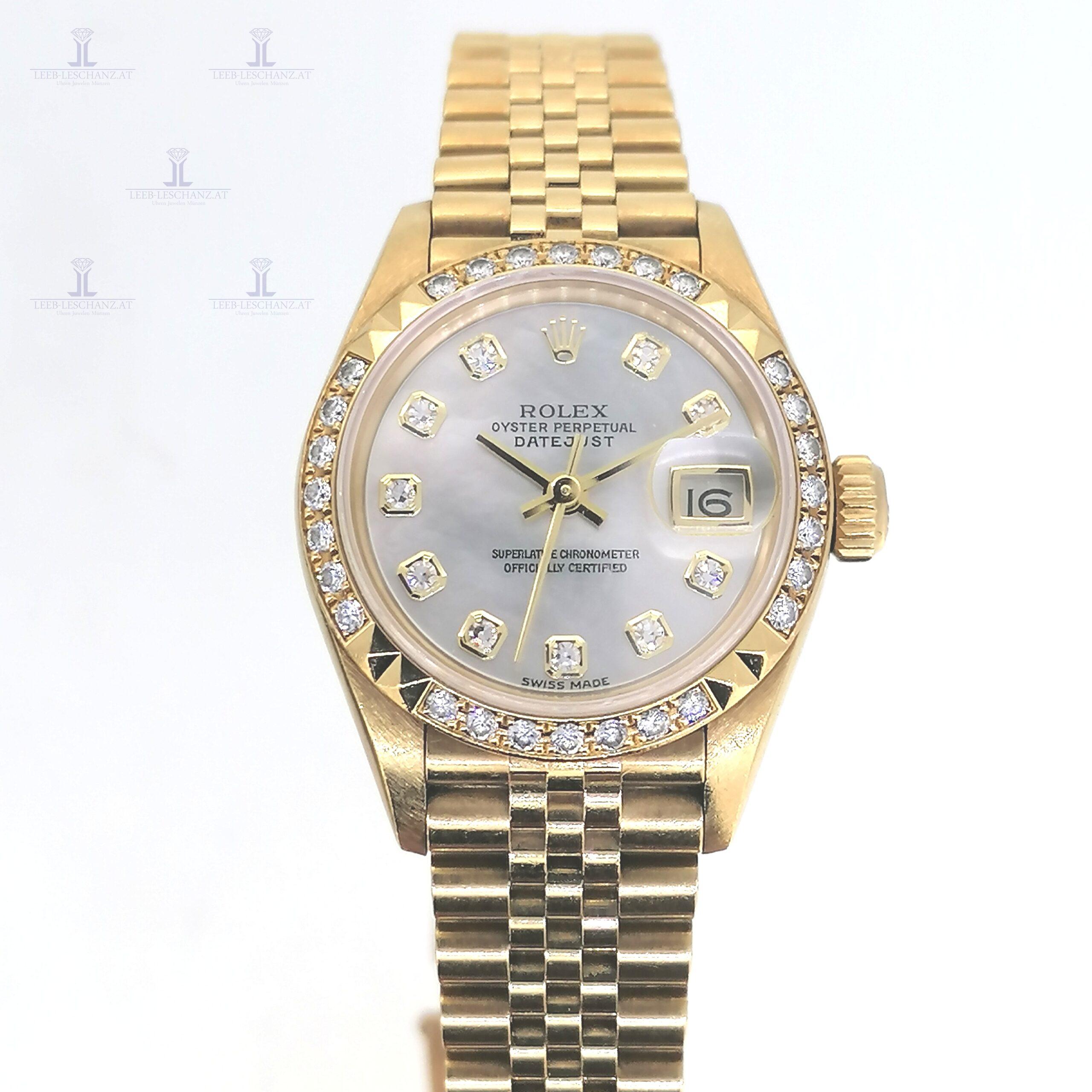 Rolex DateJust 28 69268 mit Originalbesatz