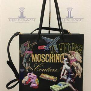 Moschino Couture black Leather rides