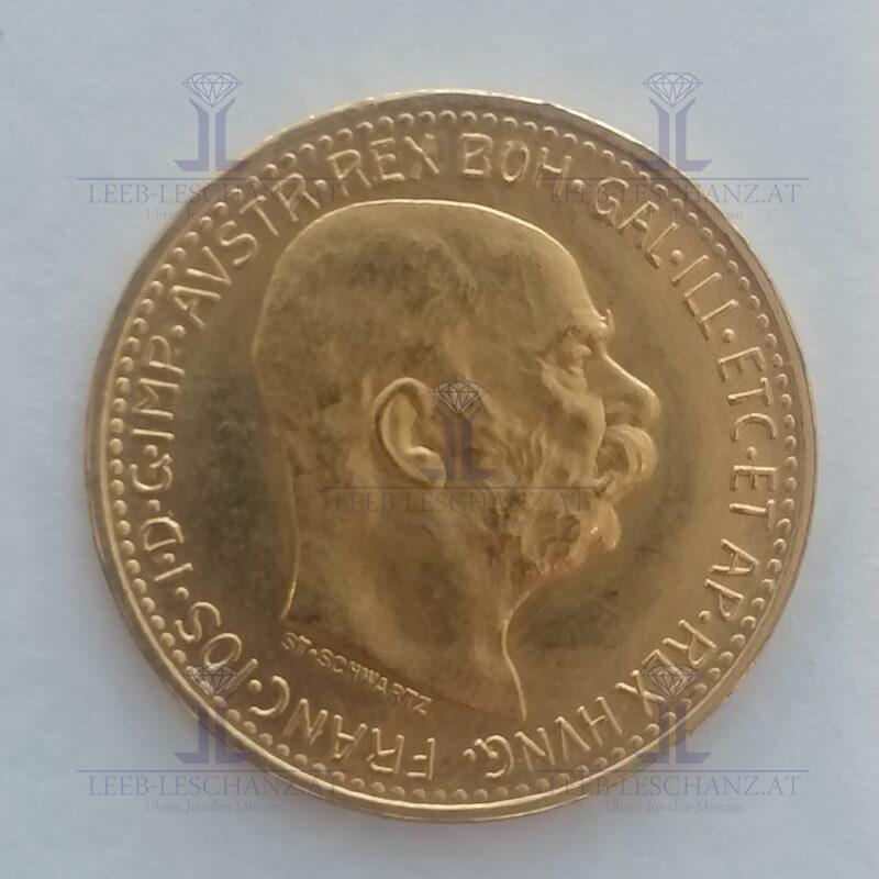 10 Kronen Gold 900/000 10 Corona