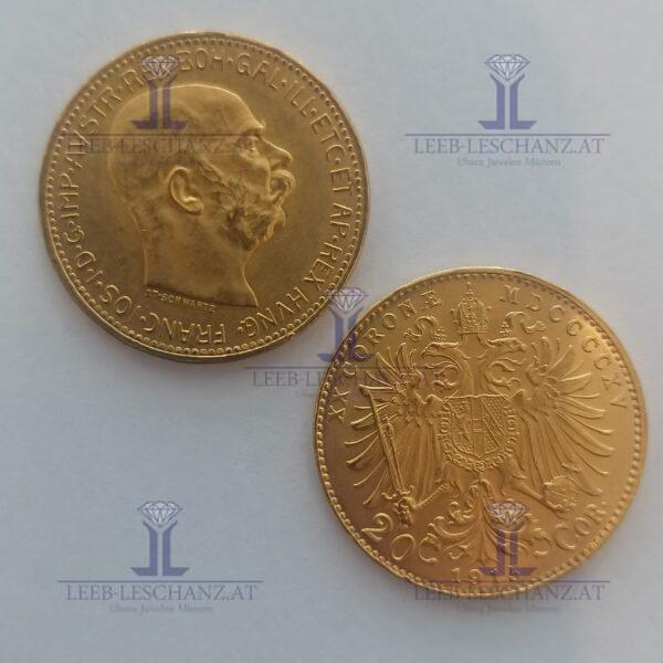 20 Kronen Gold 900/00020 Corona