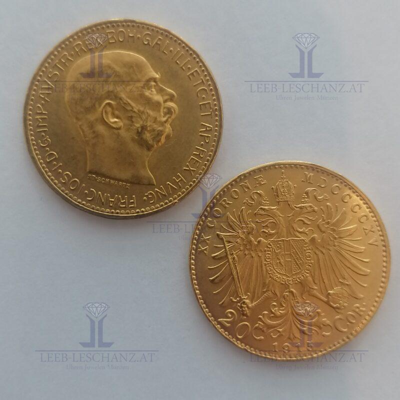 20 Kronen Gold 900/00020 Corona