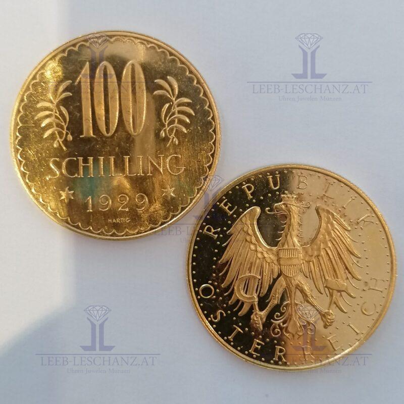 100 Schilling Gold 900/000 – Bild 3