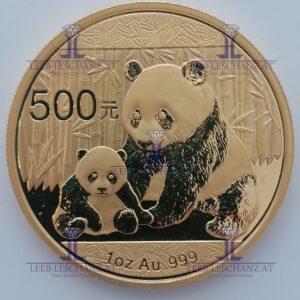 China Panda 1 Unze 2012