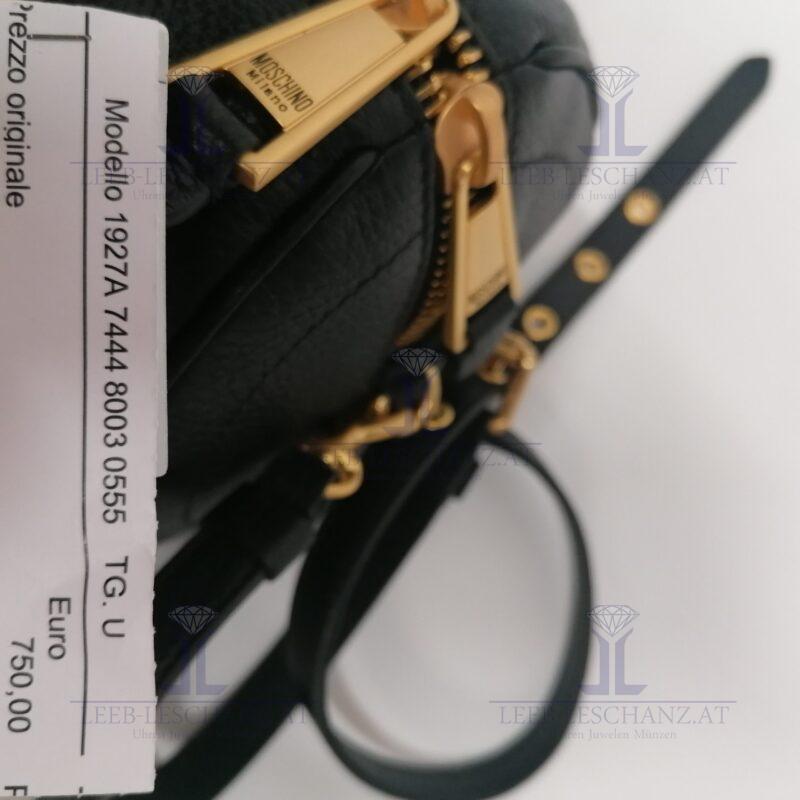 Moschino Couture Umhängetasche lether black – Bild 6