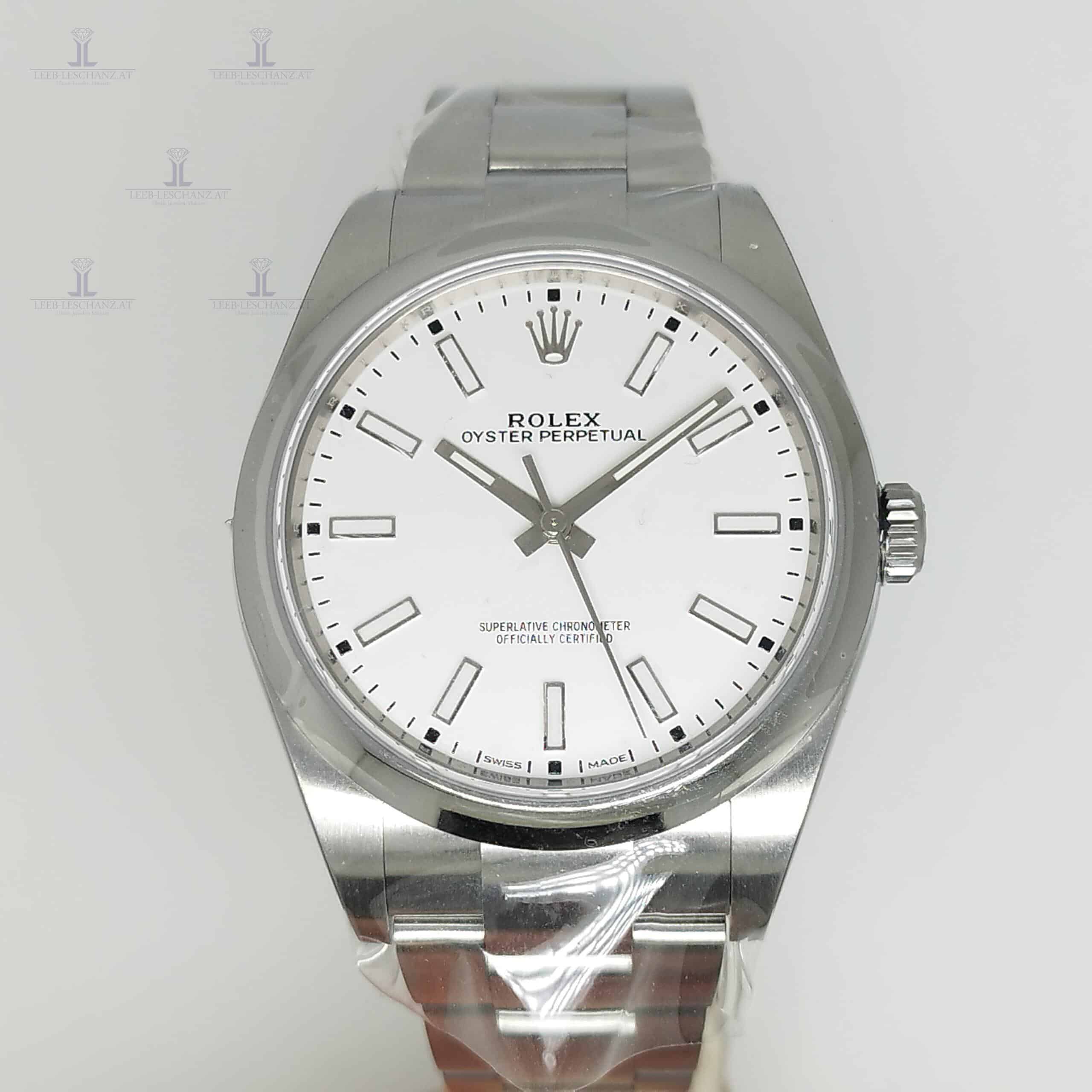 Rolex Oyster 39mm Silver 114300